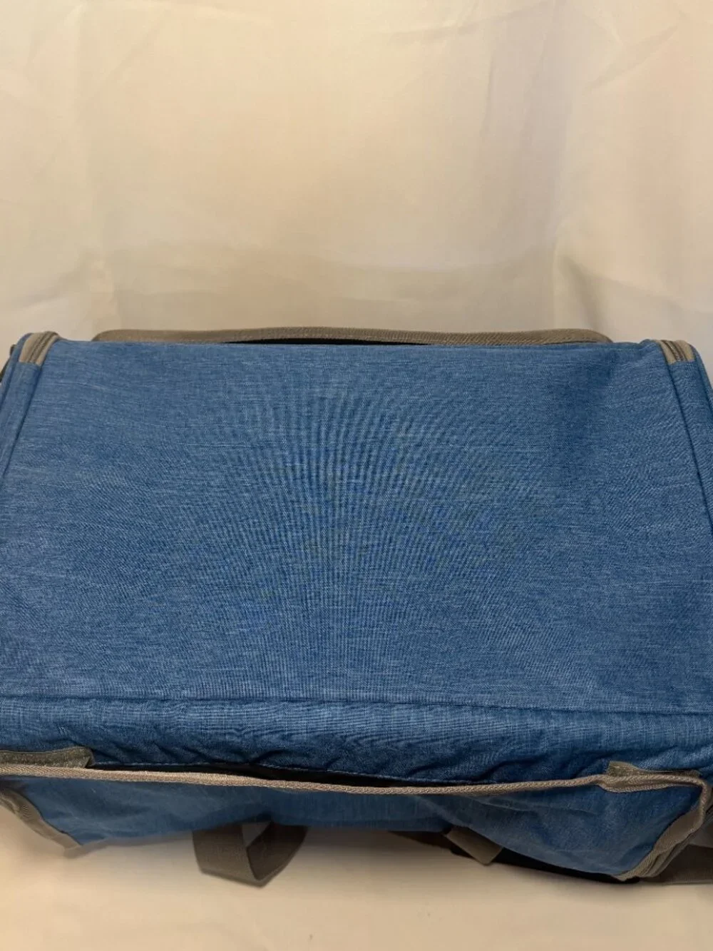 Soft Pet Carrier Tote Bag Blue 18x12x11 Dog Cat Travel Crate Carry Sherpa EUC